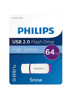 Philips - Usb-stick philips flash drive snow 64gb usb 2.0 | Blister a 1 stuk | 10 stuks