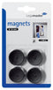 Legamaster - Magneet 30mm 850gr zwart 4 stuks