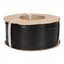 Klika - Pp band 12 mm x 055 mm 2500 meter zwart (rolkern 280 mm)