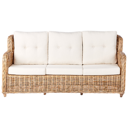 Beliani ALESSANO - Loungeset voor 5 - Naturel - Rotan