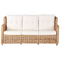 Beliani ALESSANO - Loungeset voor 5 - Naturel - Rotan