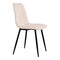 Middelfart Dining Chair - Dining Chair In Bouclé, White With Black Legs, Hn1232 - Set Of 2