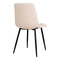 Middelfart Dining Chair - Dining Chair In Bouclé, White With Black Legs, Hn1232 - Set Of 2