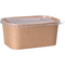 Depa® - ® Bak | Karton + PP | 1000ml | maaltijdcontainer | 169x117x76mm | bruin | 300 stuks
