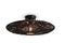 Ceiling Lamp Zanzibar L Rattan/flat Dia.55xh.14cm - Black