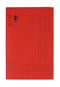 Quantore - Vouwmap Folio ongelijke zijde 230gr rood | Doos a 10 stuk | 10 stuks