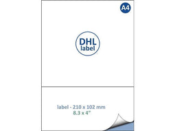 IEZZY - Label dhl iezzy a4 1.000 210x102mm