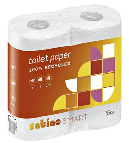 Satino by WEPA - Toiletpapier Satino Smart 2-laags 200vel wit 4rollen | 16 stuks