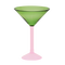 Urban Nature Culture Martini cocktail glass, set of 2, in gift pack Multi co / Glass