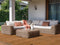 Beliani PALERMO - Loungeset - Bruin - PE rotan