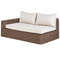 Beliani PALERMO - Loungeset - Bruin - PE rotan