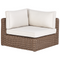 Beliani PALERMO - Loungeset - Bruin - PE rotan