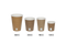 Klika - Kartonnen koffiebeker 120cc 4oz Ø63mm kraft bruin FSC®Mix | 1000 stuks