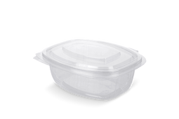 Klika - Saladebakje met klapdeksel 500 ml rPET | 50 stuks