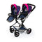 Poppenwagen NO NAME 26254AA Blauw Tweeling
