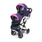 Poppenwagen NO NAME 26254AA Blauw Tweeling