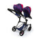 Poppenwagen NO NAME 26254AA Blauw Tweeling