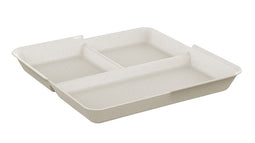 Circulware - Bord circulplate 1100ml 3-vaks | Pak a 12 stuk | 4 stuks