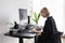 Standing Desk - Pro / Touch - Black Oak