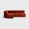 Curt-set 9 - E.g. Flexible Small Corner Sofa - Dama - 0058 (red)