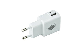 Green Mouse - Oplader USB-C 1x en USB-A 1x 2.4A wit | 1 stuk | 5 stuks