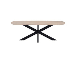 Eettafel Akagi 160 cm Deens ovaal mangohout - Ashblond | Nijwie