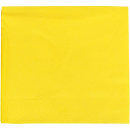 Klika - Servetten 33x33cm 2 laags 100 stuks geel