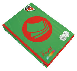 Quantore - Kopieerpapier A4 120gr grasgroen 250vel | Pak a 250 vel | 5 stuks