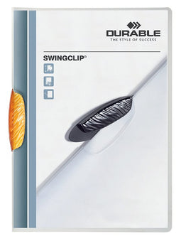 Durable - Klemmap Swingclip 30 vellen oranje