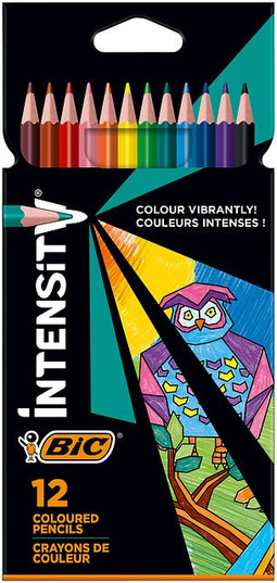 Bic - Kleurpotlood Intensity 12 kleuren | Etui a 12 stuk | 12 stuks