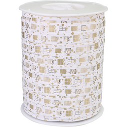 Klika - Lint | 10mm | 250m | Copenhagen | pP | wit/goud | 1 stuks