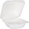 Klika - Bak | Bagasse (suikerrietpulp) | hamburgerbox | 150x150x78mm | wit | 50 stuks