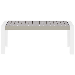 Beliani CASTELLA - Tuinsalontafel - Taupe - Aluminium
