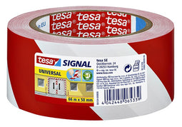 Tesa - Waarschuwingse 58134 rood/wit | 1 rol | 6 stuks