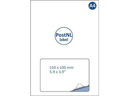 IEZZY - Label postnl iezzy a4 1.000 150x100mm
