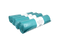 Klika - Vuilniszakken 240 liter 65/25x140cm 10 rollen met 10 zakken blauw | 100 stuks