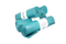 Klika - Vuilniszakken 240 liter 65/25x140cm 10 rollen met 10 zakken blauw | 100 stuks