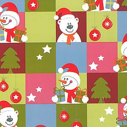 Cadeaupapier Kerst 30cm dessin 90147 sneeuwbeer