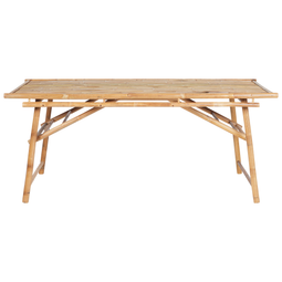 Beliani TINDARI - Tuintafel - Lichthout - Bamboe