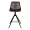Monaco Counter Chair - Counter Chair In Pu, Brown With Black Legs, Hn1227