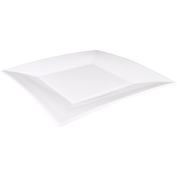 Goldplast - Bord | Use reuse | reusable | vierkant | 1-vaks | pP | 29x29cm | wit | 12 stuks