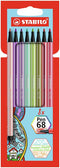 Stabilo - Viltstift pen 68/8 m ass 8st | 8 etui | 6 stuks