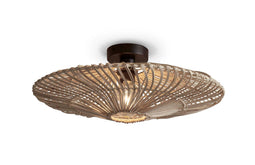 Ceiling Lamp Zanzibar L Rattan/flat Dia.55xh.14cm - White