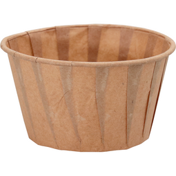 Depa® - Cup | portiecup | papier | 110ml | 4oz | 41mm | bruin | sleeve met 100 stuks