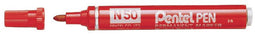 Pentel - Viltstift N50 rond rood 1.5-3mm