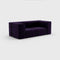 Curt-set 7 - E.g. Flexible 2-seater With Armrests - Jet - 9607 (blue / Purple)