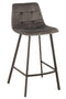 Barstool Olivier Textile/metal Grey
