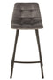 Barstool Olivier Textile/metal Grey