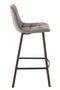 Barstool Olivier Textile/metal Grey