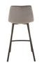 Barstool Olivier Textile/metal Grey